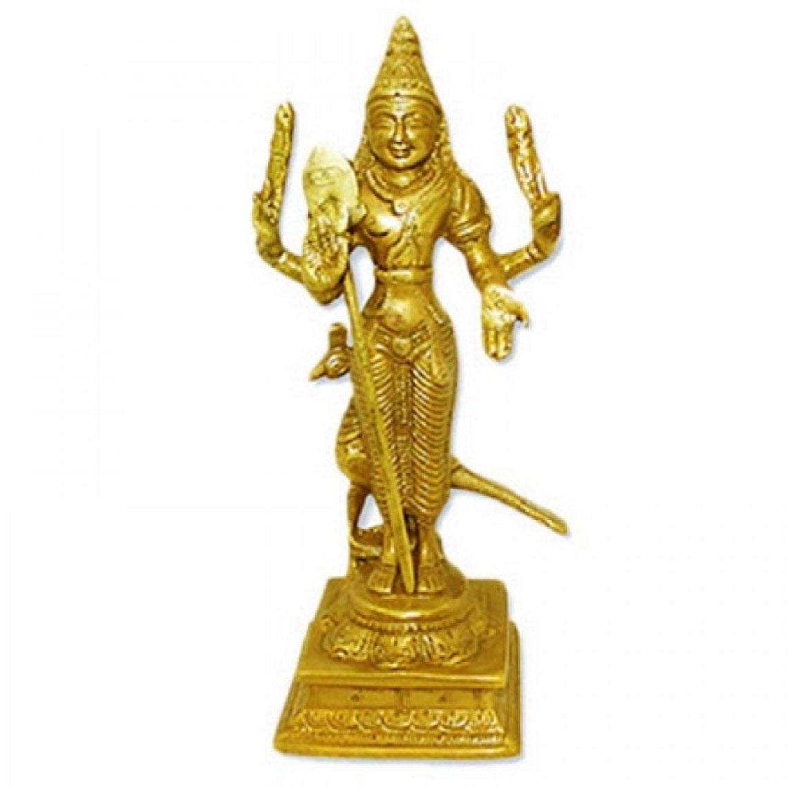 Lord Karthikeya Idol z mosiądzu / statuetka z kartikii / religia hinduska rzeźba Bóg