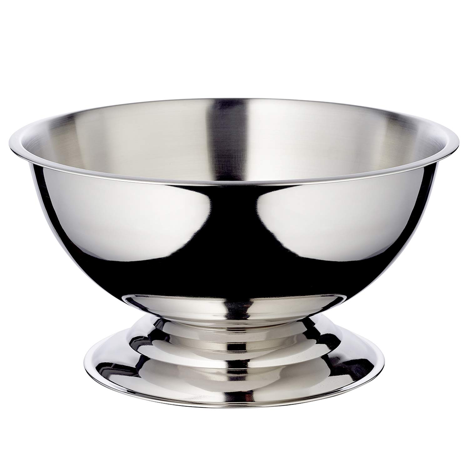 EDZARD Seau à champagne Cara (Diamètre 40 cm, grand) en acier inoxydable – refroidisseur à bouteille à champagne, refroidisseur à boissons pour 6 bouteilles – bol pour vin, champagne et glaçons