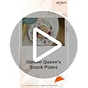Image of GOLDEN QUEEN'S Snack Plates Set of 4 | Perfect for Snacks, Desserts, Appetizers, Salads, Tapas, Cheese | 7 inches Wide | Microwave Safe (Pink Shrub)
