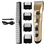 WTYBRMYO Electric Hair Clipper for Men Beard Trimmer Cutting Machine(Gold)