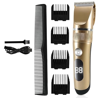 WTYBRMYO Electric Hair Clipper for Men Beard Trimmer Cutting Machine(Gold)