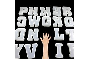 ESEDAGE 26 Pack Large Alphabet Silicone Molds for Resin