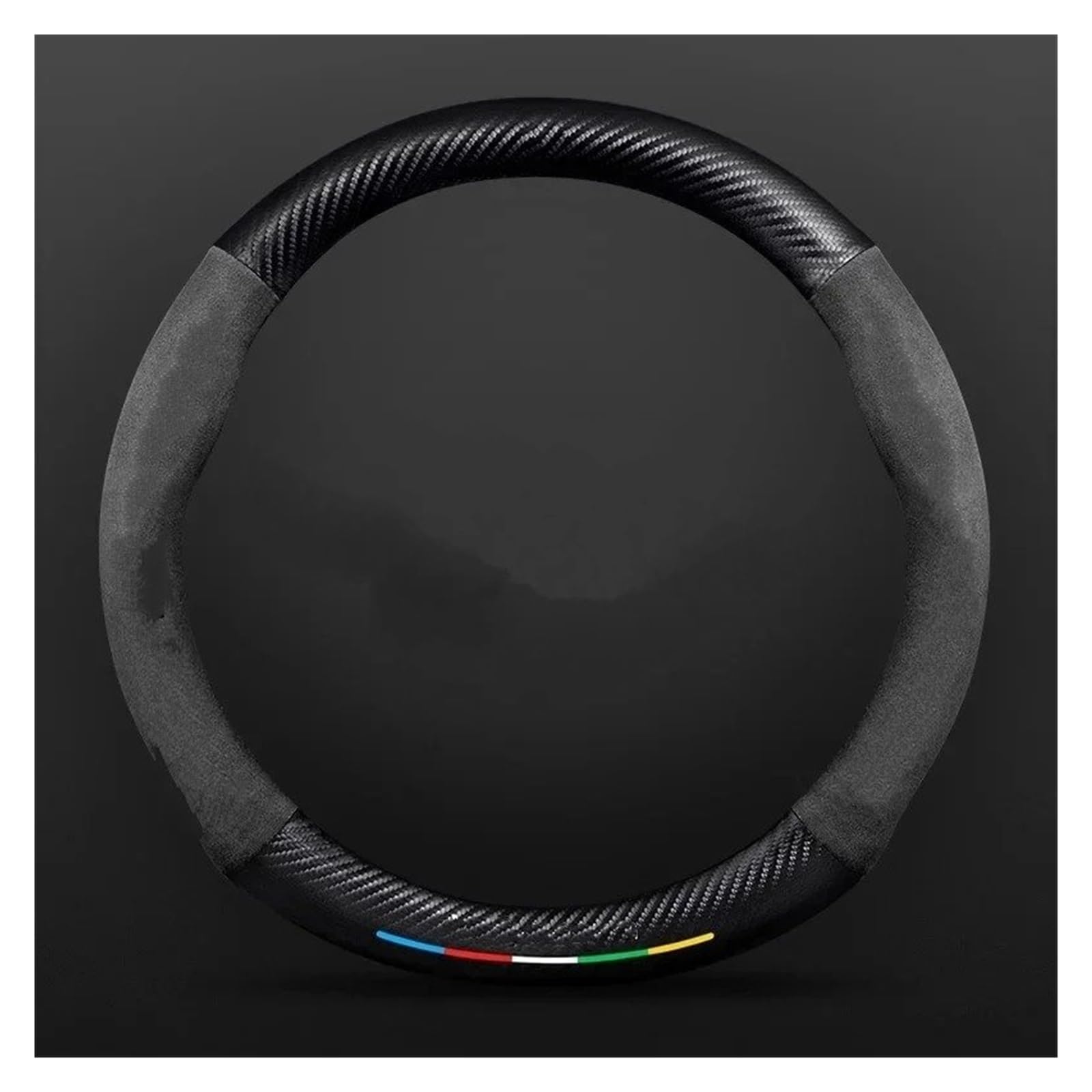 Lenkrad Bezug Lenkradschutz Lenkradbezug Für VW Für Passat Für Golf Für GTI Für Käfer Für Tiguan Für Touareg Für Polo Für T-ROC Für Jetta Für T-Cross(O Style Black)