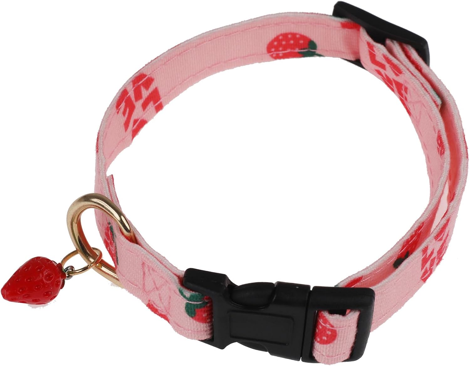 Pink Dog Collar with Flower Cute Girl Dog Collars for Medium Dogs Cats Adjustable Dog Collar for Female Floral Pet Collar for Small Medium Large Dogs (Pink, M)