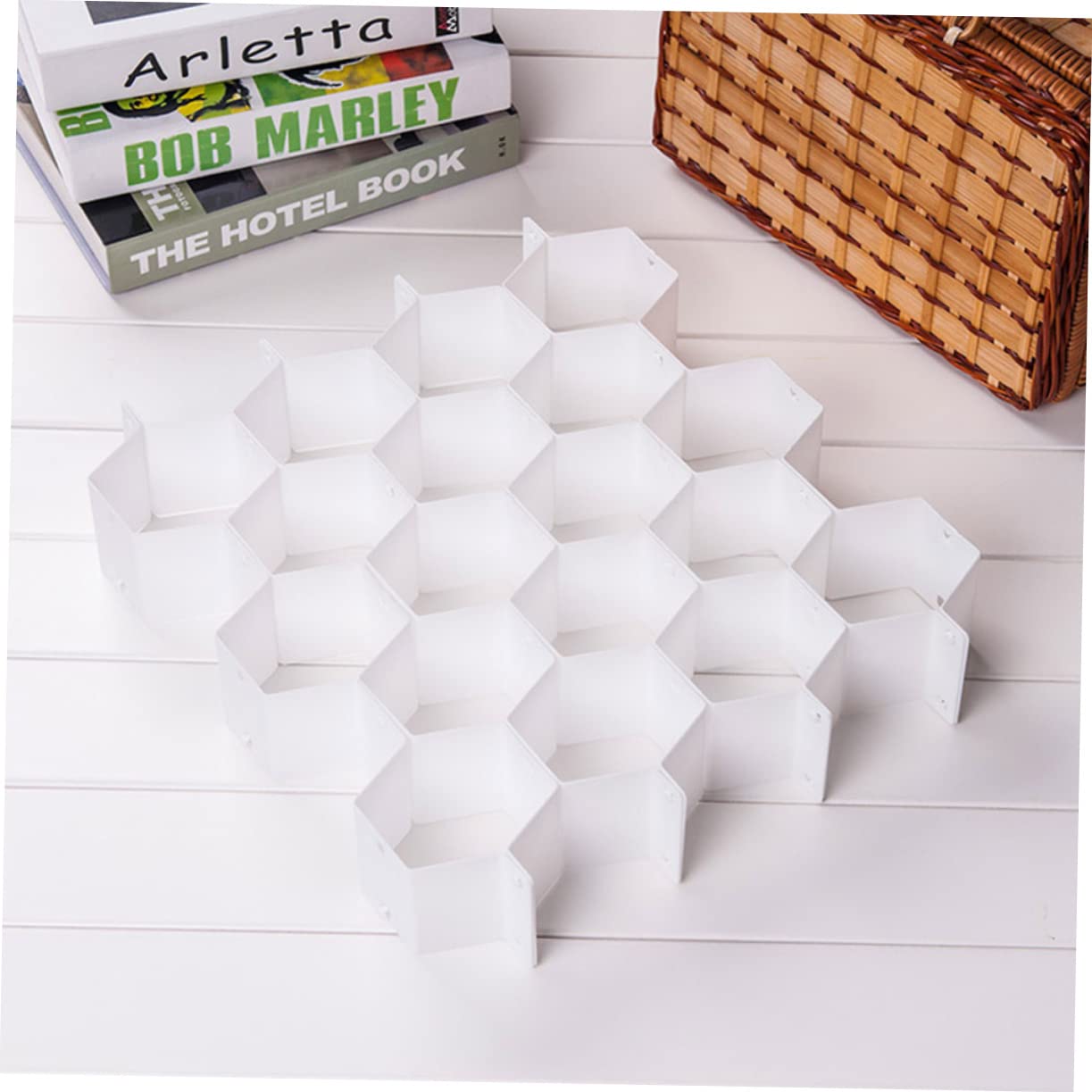 STOBOK 2sets Divisori per Plastica Design Nido d Ape Divisore per Combinazione Libera per Trucco Calzini Intimo