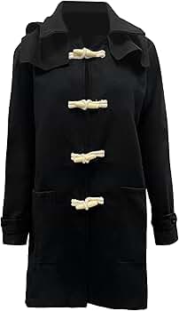 Maiyifu-GJ Men's Hooded Warm Duffle Coat Casual Fall Winter Wool