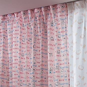 レア★新品 サンリオ　キティ　カーテン ￼ 100×178㎝￼2枚 ハローキティ 2級遮光遮熱カーテン 幅100×178丈 2枚組 サンリオ Sanrio