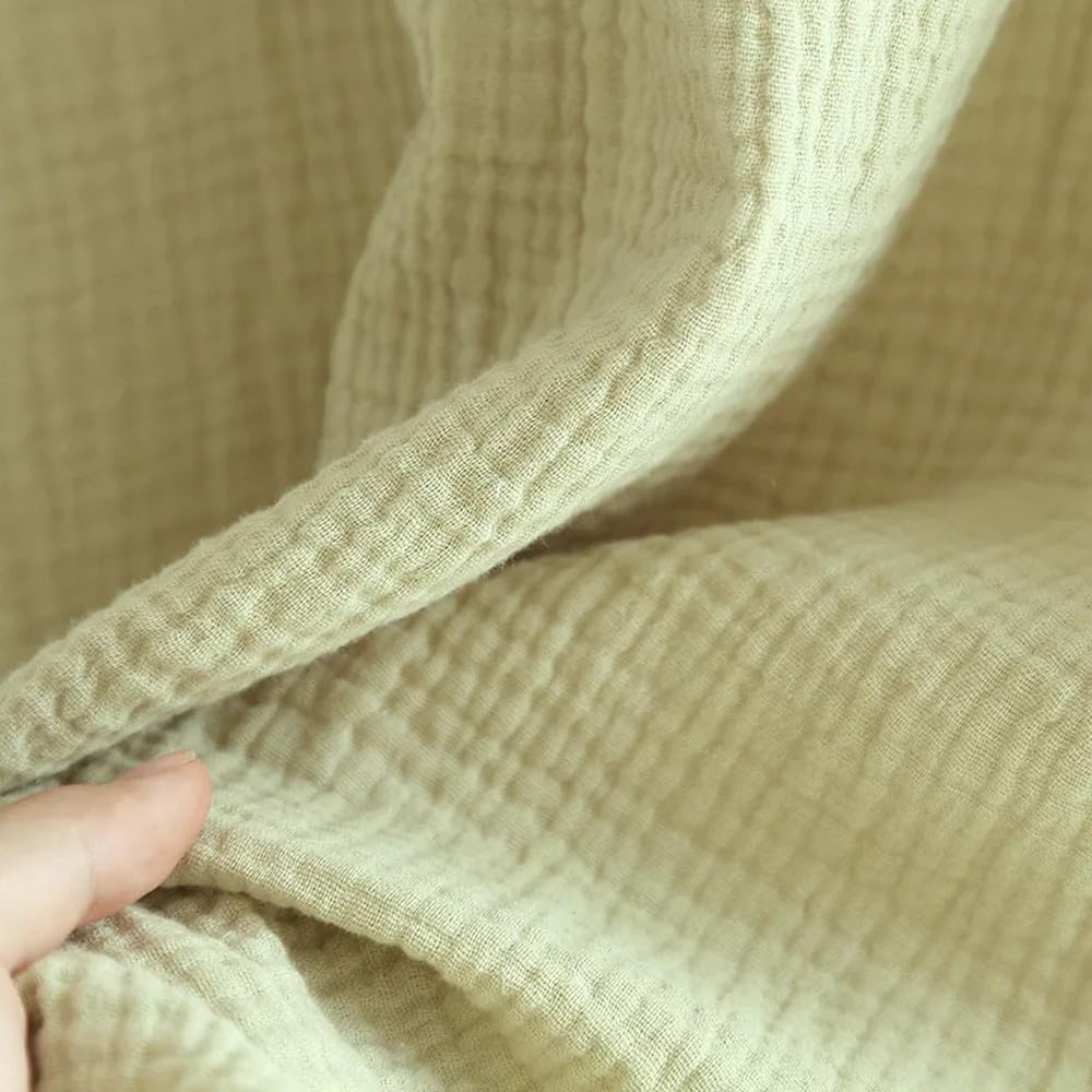 Camisón para Mujer - Primavera/Verano Señoras Camisón De Crepé De Algodón Mangas Finas De Hoja De Loto Cuello Cuadrado Color Sólido Vestido Largo De Gran Tamaño