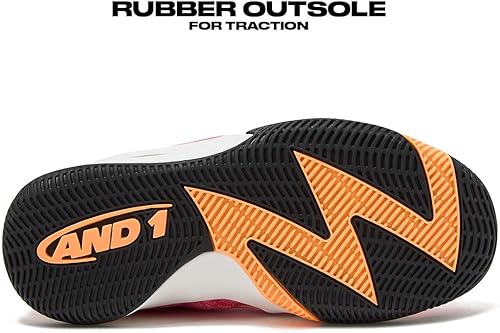 Miniatura 5 de AND1 Zapatos de baloncesto para niños y niñas, tenis de baloncesto geniales para niños, talla 11 a niño grande 7, tenis de caña media o alta para