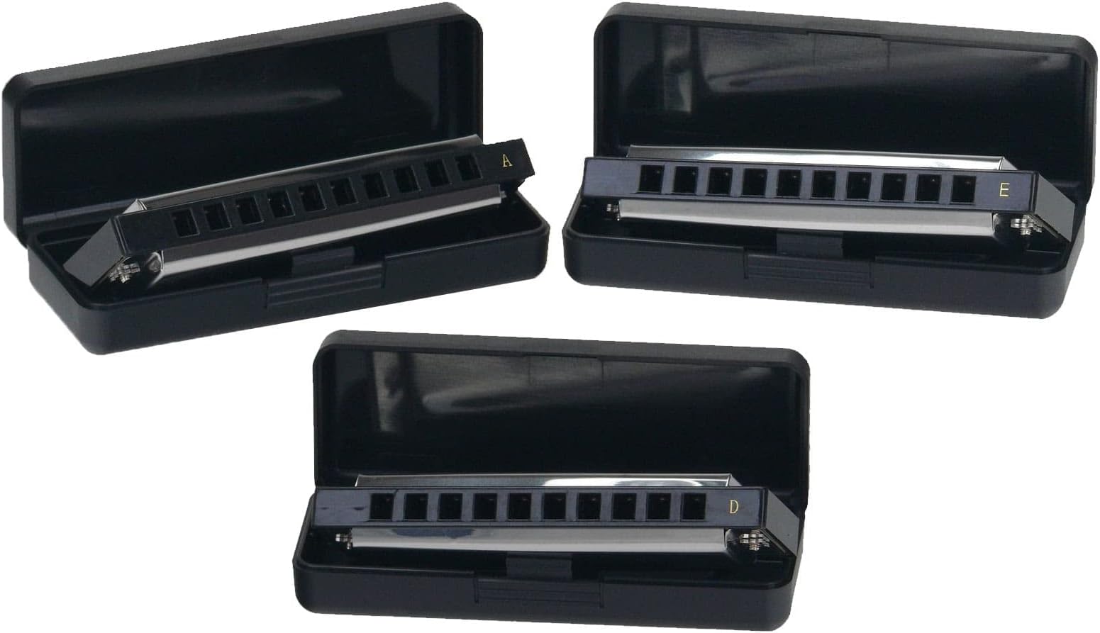 Classic Cantabile Blues Harmonica Starter Set – "Blues" E/A/D