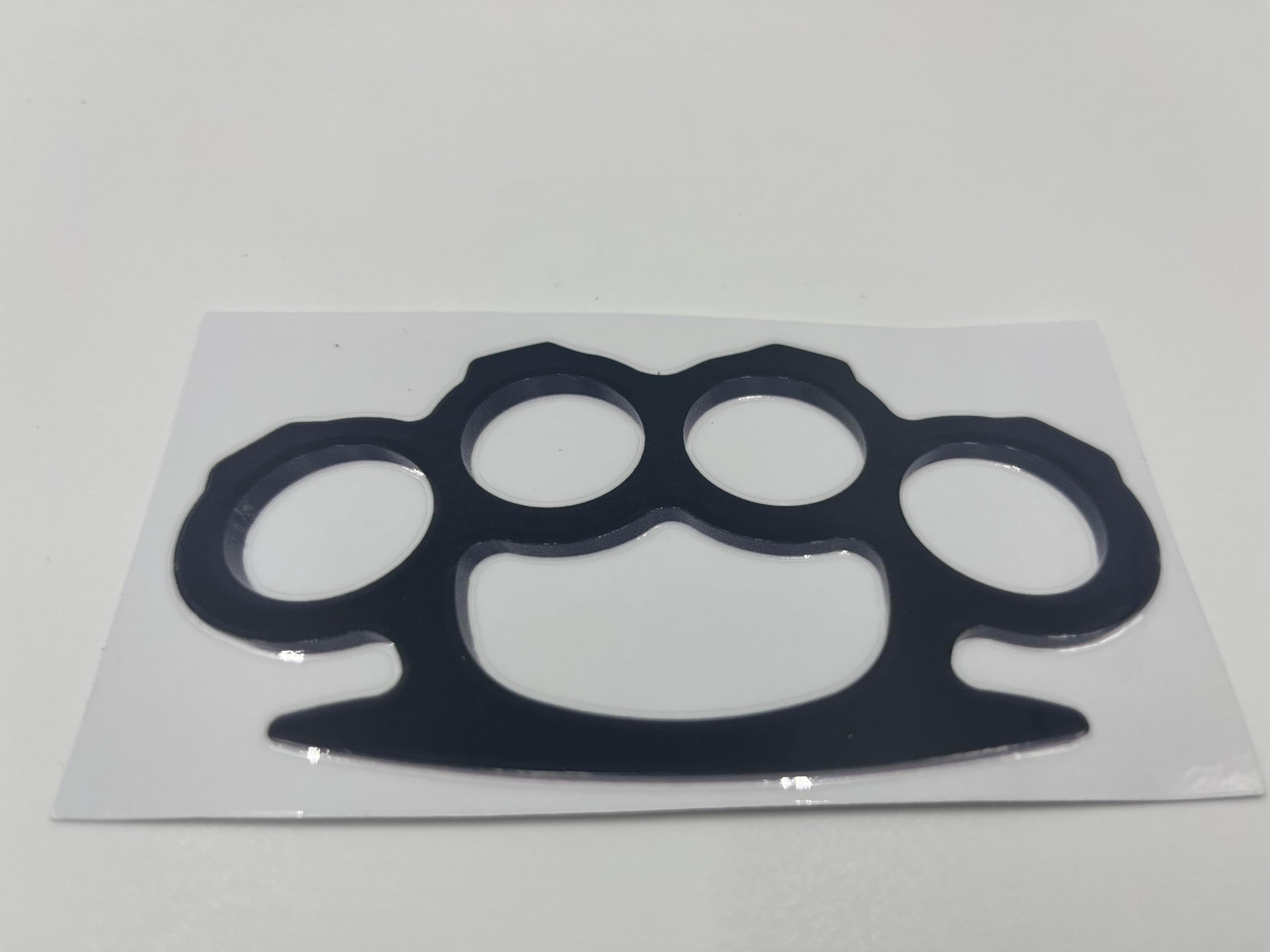 Generic 3D Printed Vinyl Sticker Knuckles Black (2Pcs)