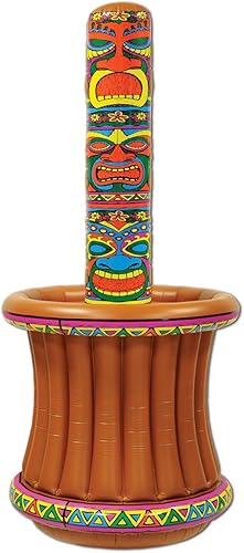 Beistle Enfriador inflable - Contenedores de bebidas para fiestas, enfriador de bebidas, decoraciones de fiesta Luau, decoraciones de fiesta
