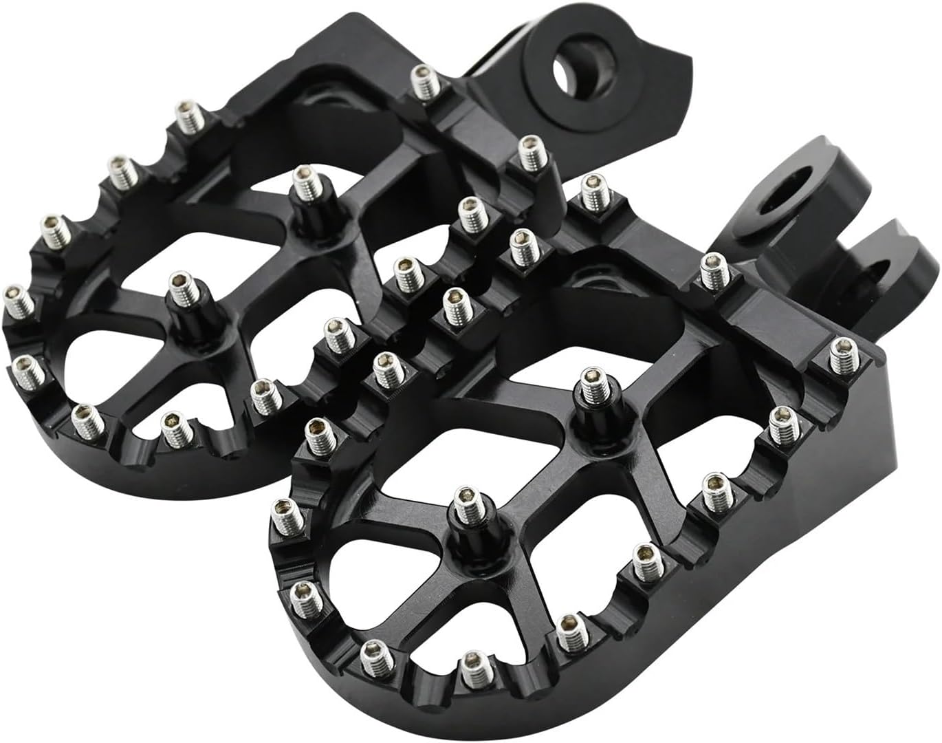 XT660Z 660R Motocross Aluminum Floor Boards Footrests Pedals (Black)