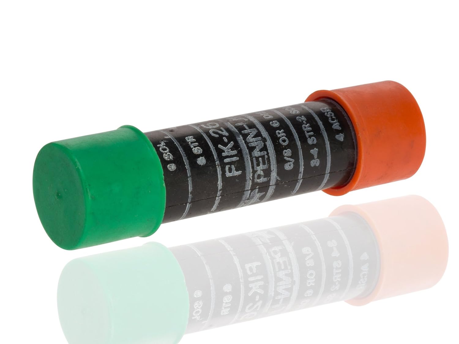 NSI ISE66 Series ISE Dual Rated Pre-Insulated Compression Sleeve, 4 ACSR, 3-4 str-2 sol AWG Main Conductor Range, 8 str-6 sol AWG Tap Conductor Range, 5/8" Diameter, Orange/Green