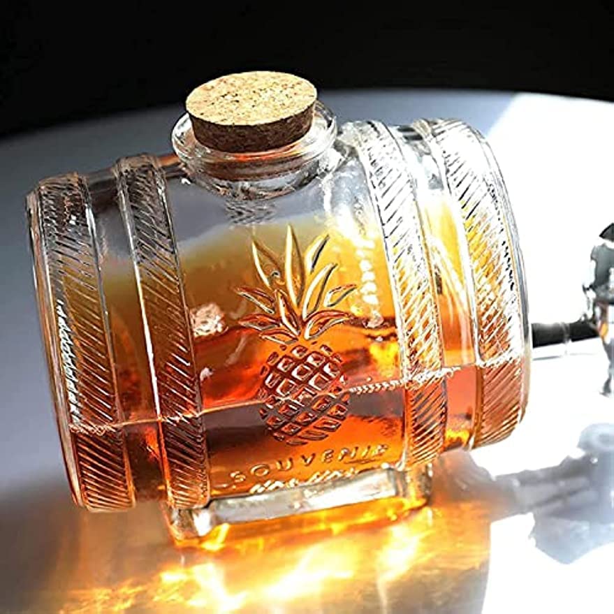 Amazon｜10を1発買うワイン樽 1L ガラス クリア バケツ ミニ樽 醸造 
