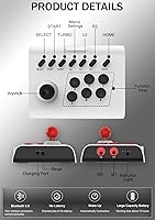 Vista 8 de arVin Arcade Fight Stick Joystick Game Controller for iPhone iOS Android PC Fighting Stick for Nintendo Switch/PS3/PS4 Arcade Rocker Gamepad with