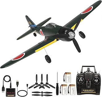 Zero A6M WW2 RC Airplane for Adults 14+ - 4 Channel Remote Control Warbird Fighter with 6-Axis Gyro Aerobatic, Park Flyer Gift