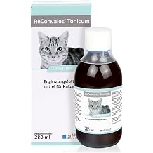 Alfavet ReConvales Tonicum Katze - 280 ml Appetitanreger & Aufbaunahrung Erg nzungsfuttermittel in der Rekonvaleszenz bei Untergewicht hepatischer Lipidose oder nach Operationen f r Katzen