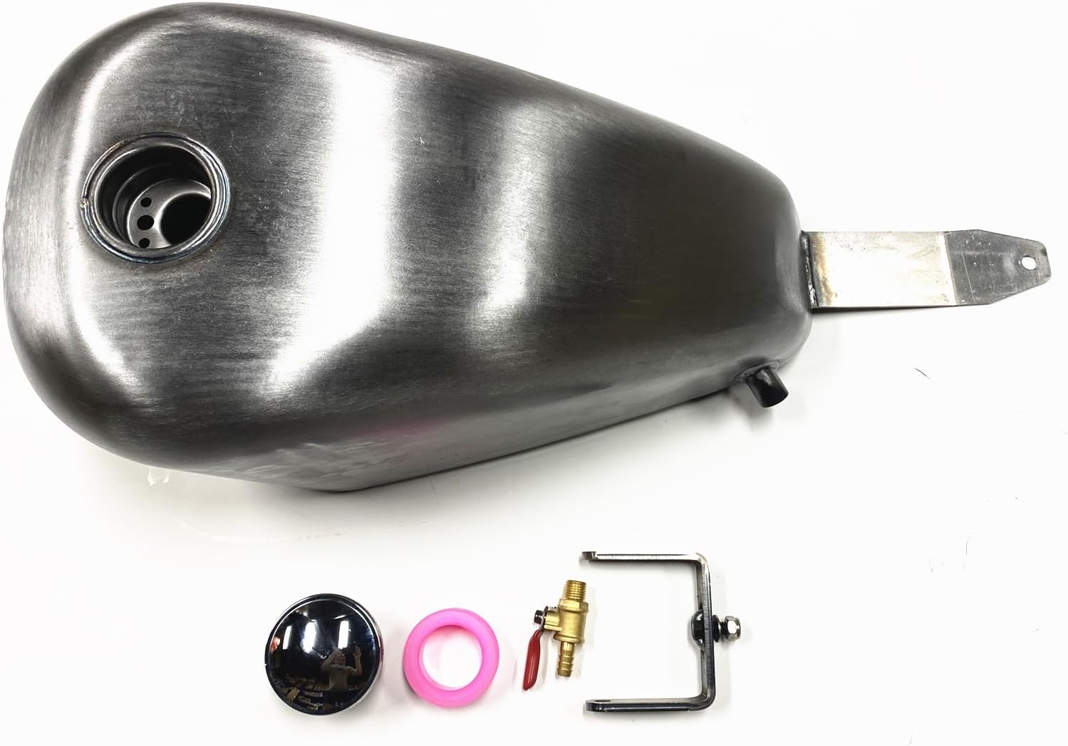 FOR Honda shadow 400.750 Handmade Motorcycle Petrol Gas Fuel Tank Silver