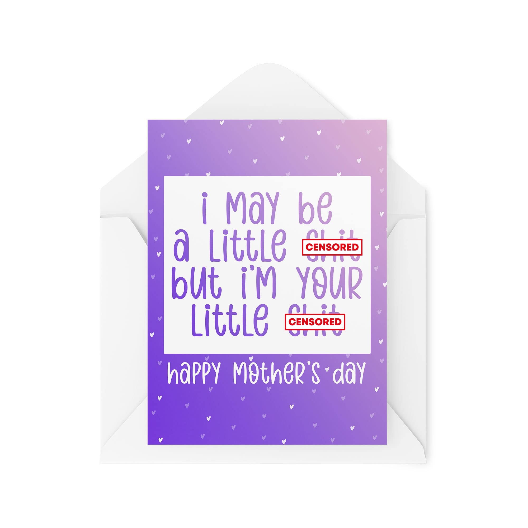 Funny Mother's Day Cards | For Her Parent Love Mummy Banter Mum | I May Be A Little | Joke Silly Son Daughter Cute Quote | CBH895