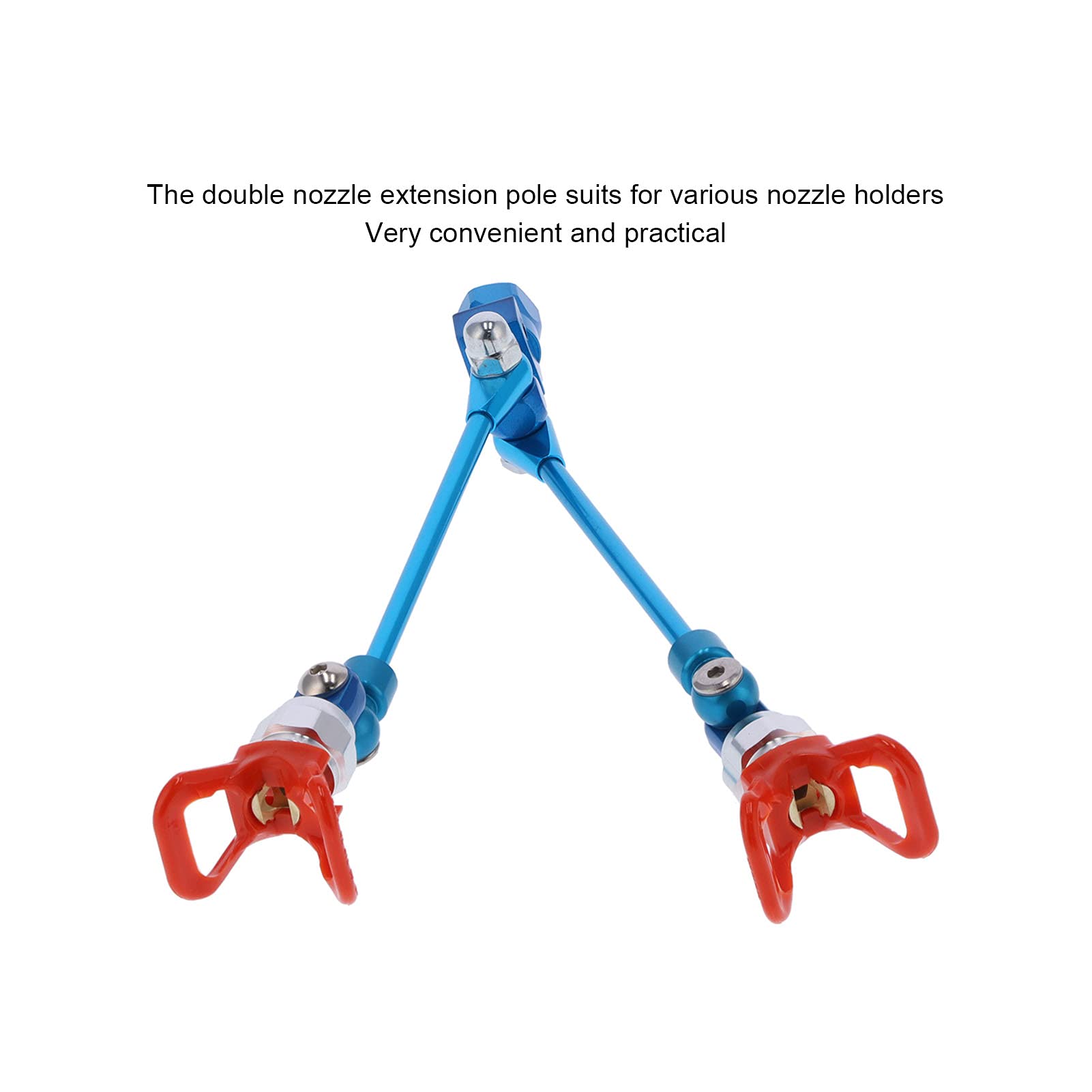 ZJchao Pulverizador de Pintura sin Aire con Doble Boquilla, Poste de Extensión para Superficies Metálicas, Herramienta de Mejora del Hogar