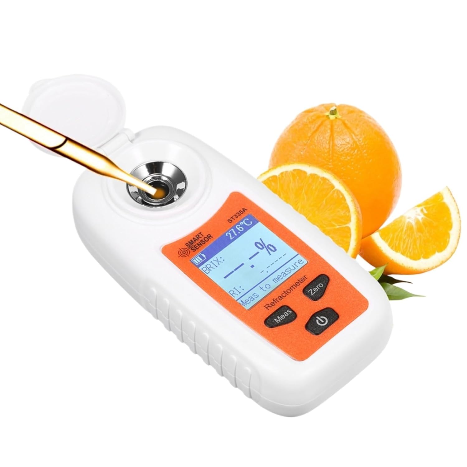 Refractometer, Digital Refractometer ATC Sugar Percent Tester 0-35% Brix Sugar Concentration Detector Honey Saccharometer,for Honey,ph Refractometer