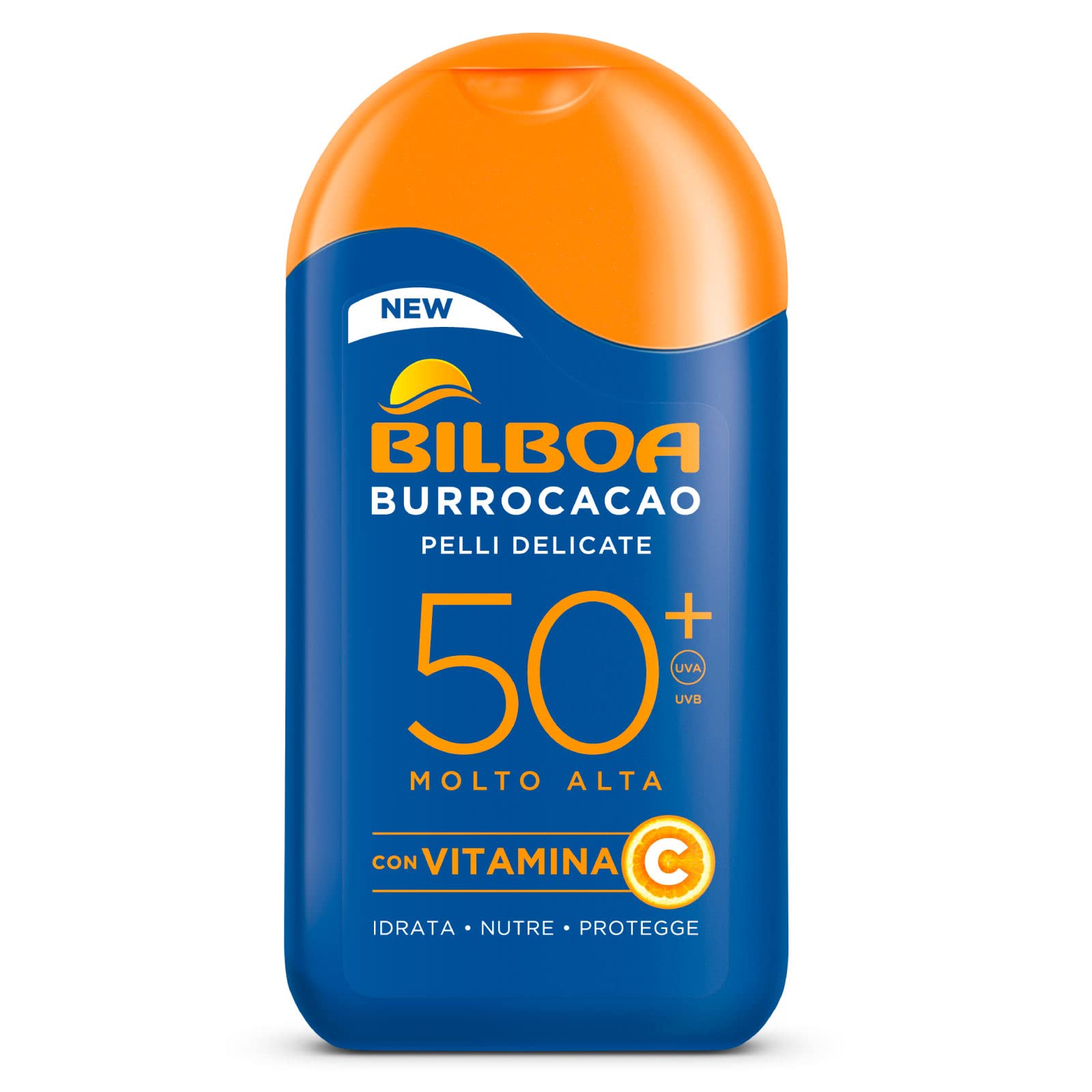 6 x Bilboa balsam do opalania mlekiem do ust bardzo wysoka ochrona SPF 50+ delikatnych skóry, 6 butelek po 200 ml