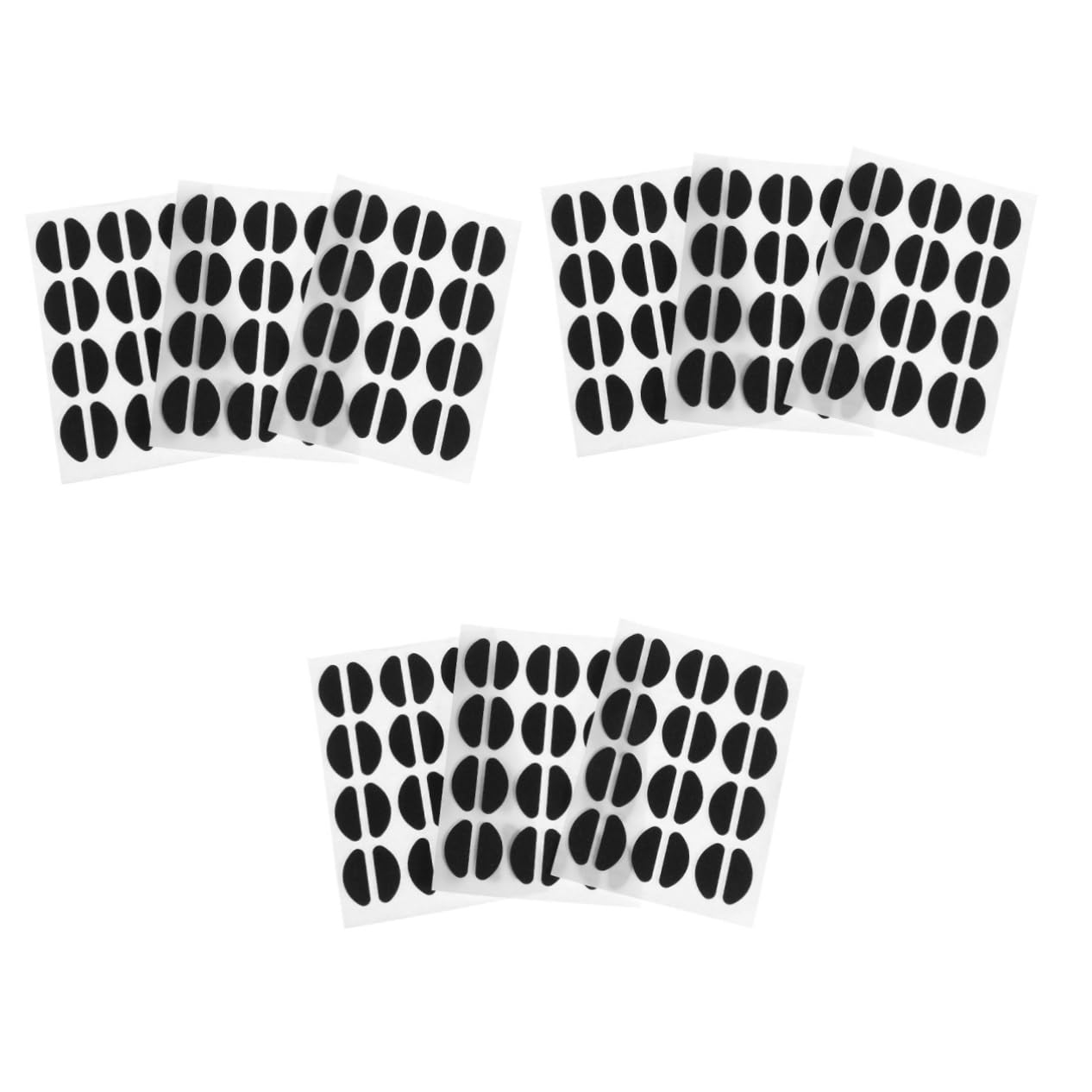 Healeved 3er-Set Selbstklebende Nasenpads Für Brillen Schwarz Bequeme Passform Für Brillengestelle 84 Paar X 3