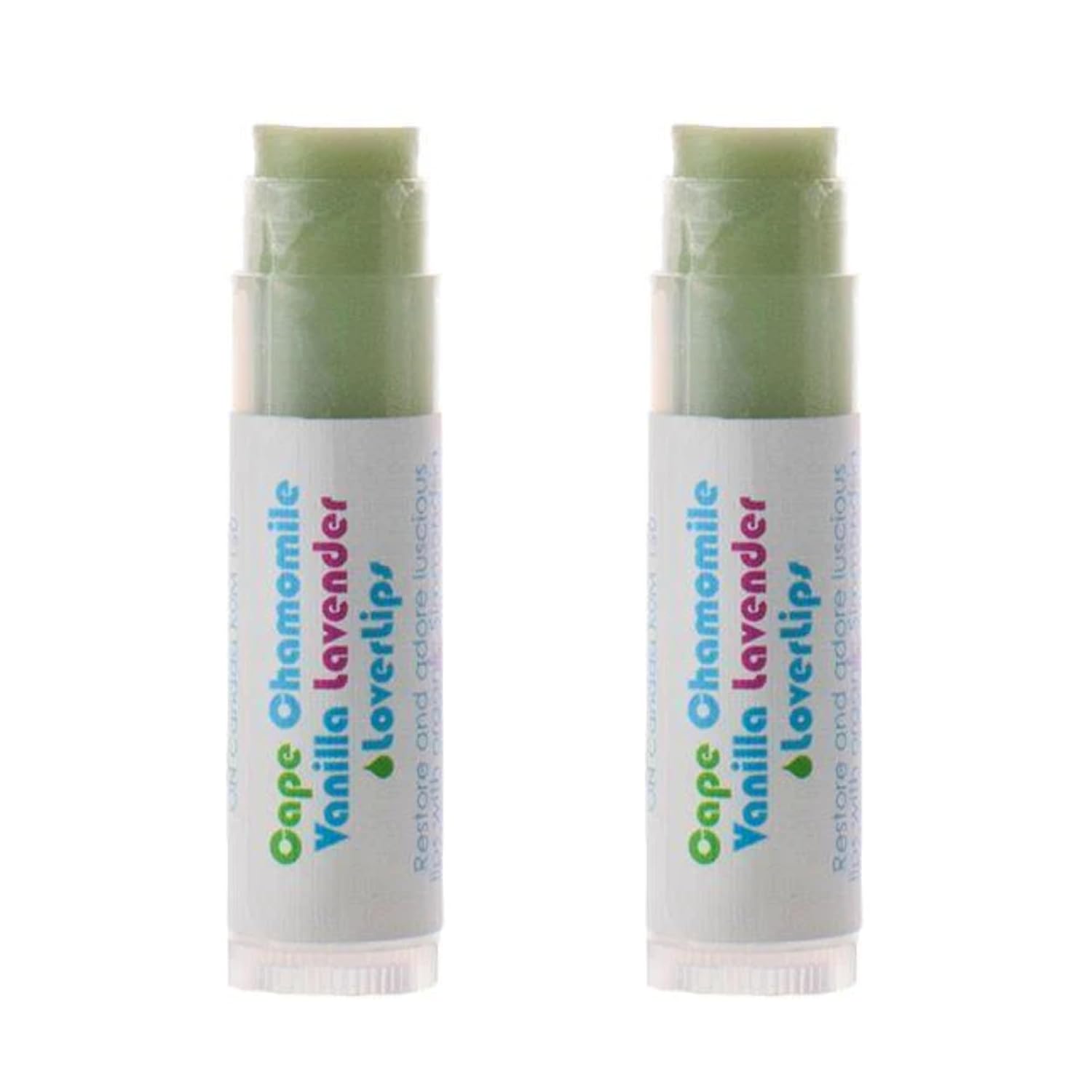 Living Libations - Organic 'Rose Glow Lover Lips' Lip Balm | Natural, Wildcrafted Clean Beauty (2-pack)