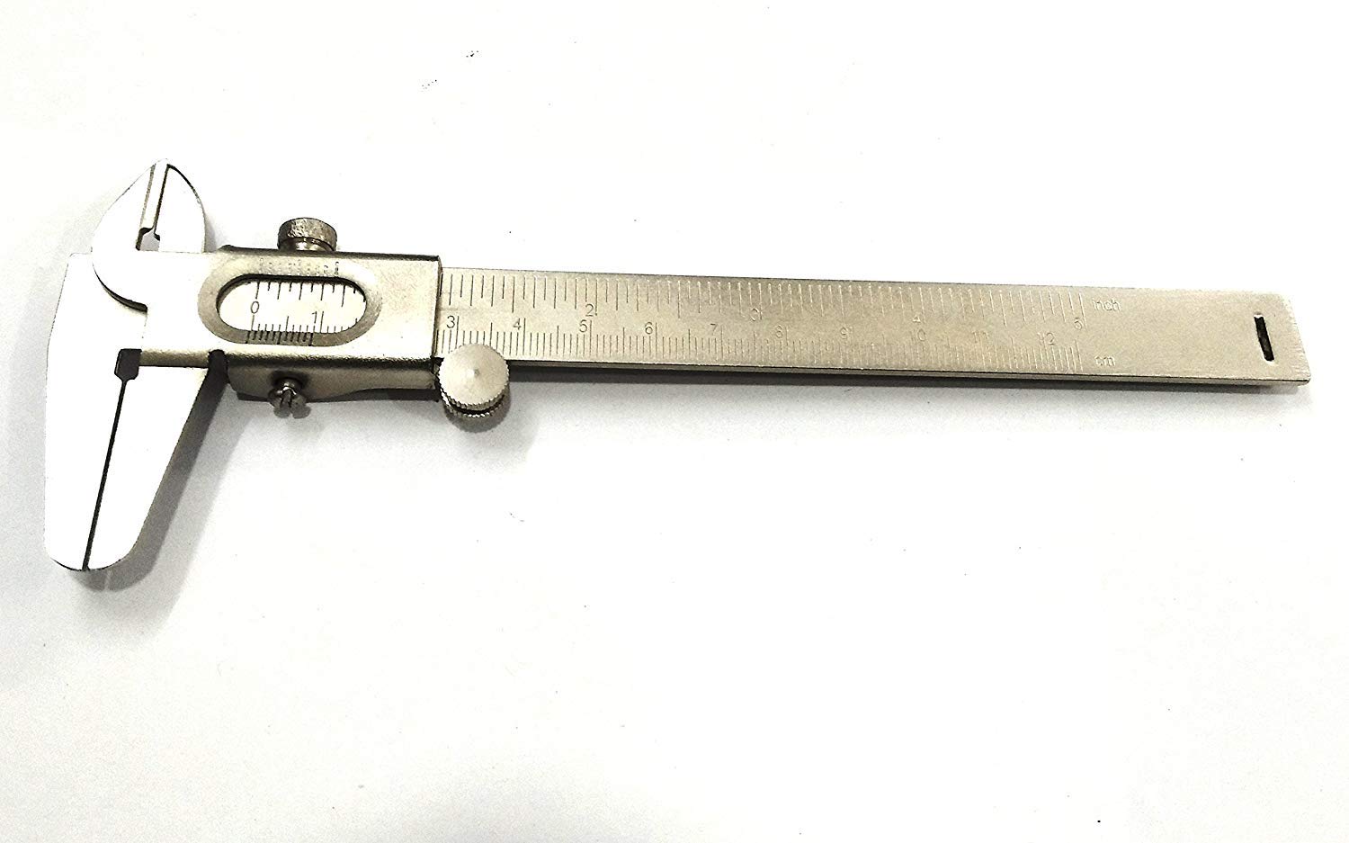Non Digital Vernier Caliper Metric -Imperial Measuring System Tools for Inside, Outside, Depth & Step (Non Steel Plated Body)