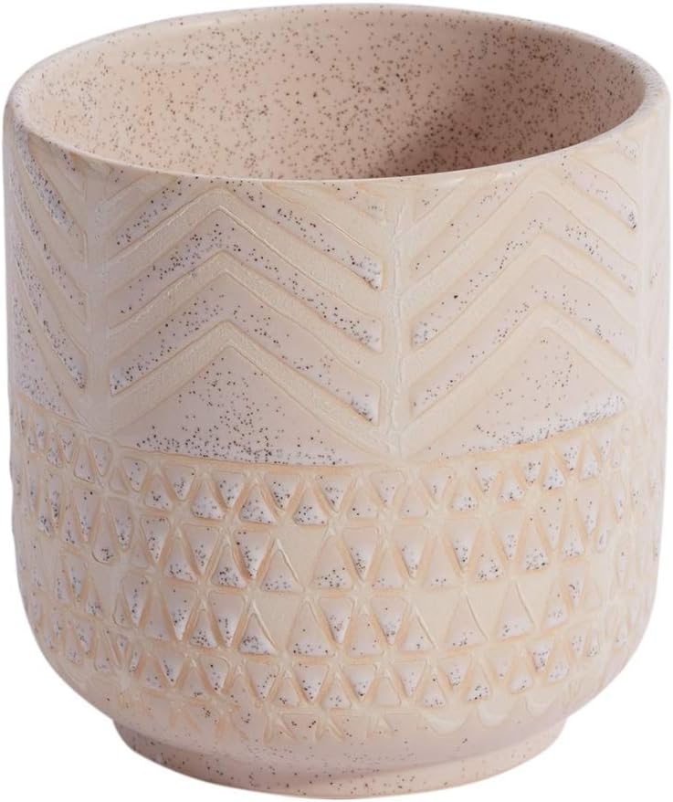 Decorative Ceramic Indo Pot l Wedding Decoration l Valentines Day l Modern Vase Decor for Home or Office l Indoor and Outdoor Planter for Any Event Decorations (4.25x 4.25)