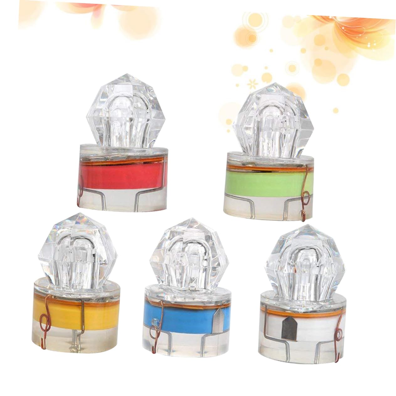 Yardwe 10 Pezzi Luce di Pesca Subacquea LED Richiamo di Pesca Luce Notturna Luce di Notte Attrezzi da Pesca di Notte Luci da Pesca per di Notte Lampada da Pesca Luce Subacquea Richiamo