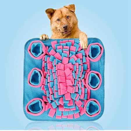 Amazon Petemoo 犬嗅ぎマット 犬嗅ぎパッド やわらかペット鼻仕事臭い嗅ぎマット 調教摂餌採餌スキル毛布 犬プレイマット パズル おもちゃ 45 45cm Petemoo 犬用アジリティ 運動器具 通販