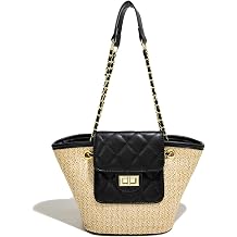 Summer Straw Tote Bags for Women Summer Cute Woven Beach Bag Straw Purses Handbags for Vacation