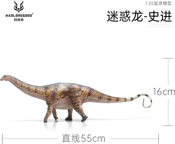 HAOLONGGOOD 1/35 Size, Apatosaurus, Thunderdragon, 21.7 inches (55 cm), Dragon Board, Herbal Type, Dinosaur Figure, Realistic Model, Desktop Plastic Model, Exhibition, Model, Premium Figurine