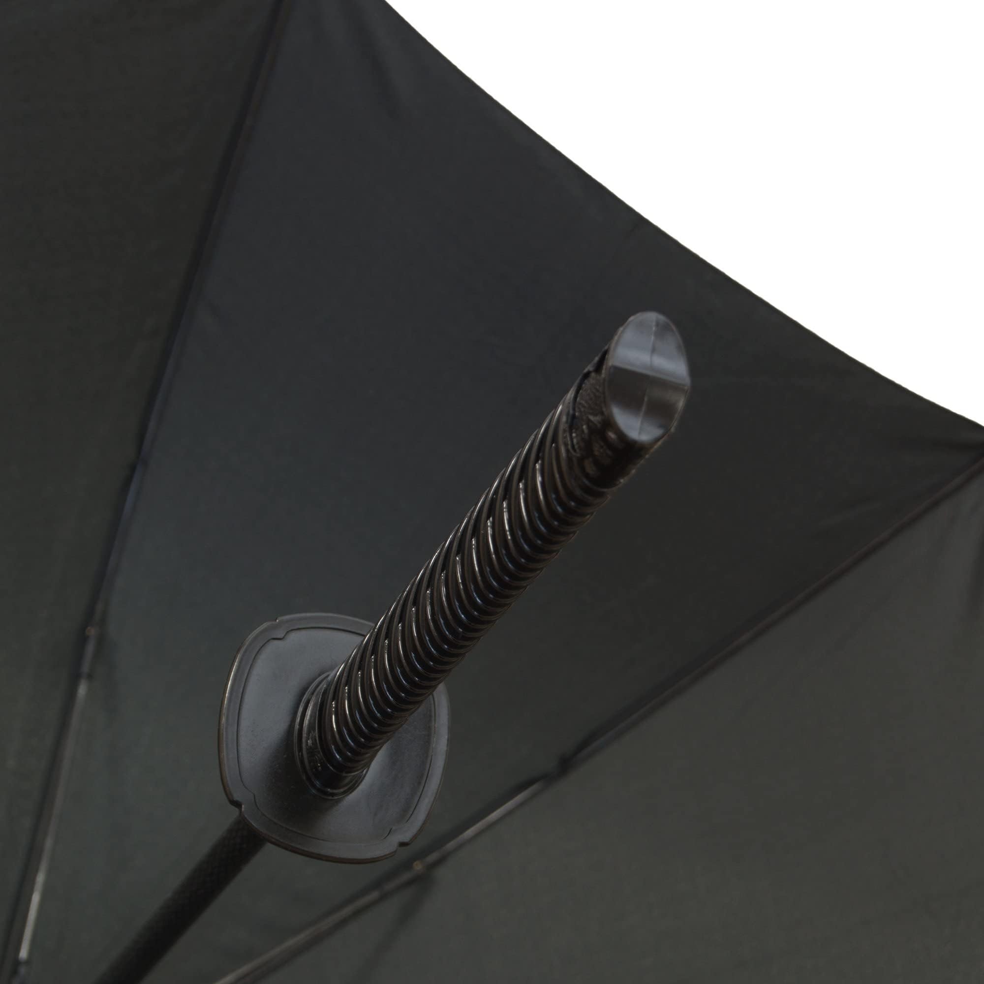 Ombrello Samurai | Ombrello Katana | Paravento in Stampo di Spada con Borsa a Tracolla | Ampio Schermo Nero con Diametro di 100 cm e Funzione Automatica