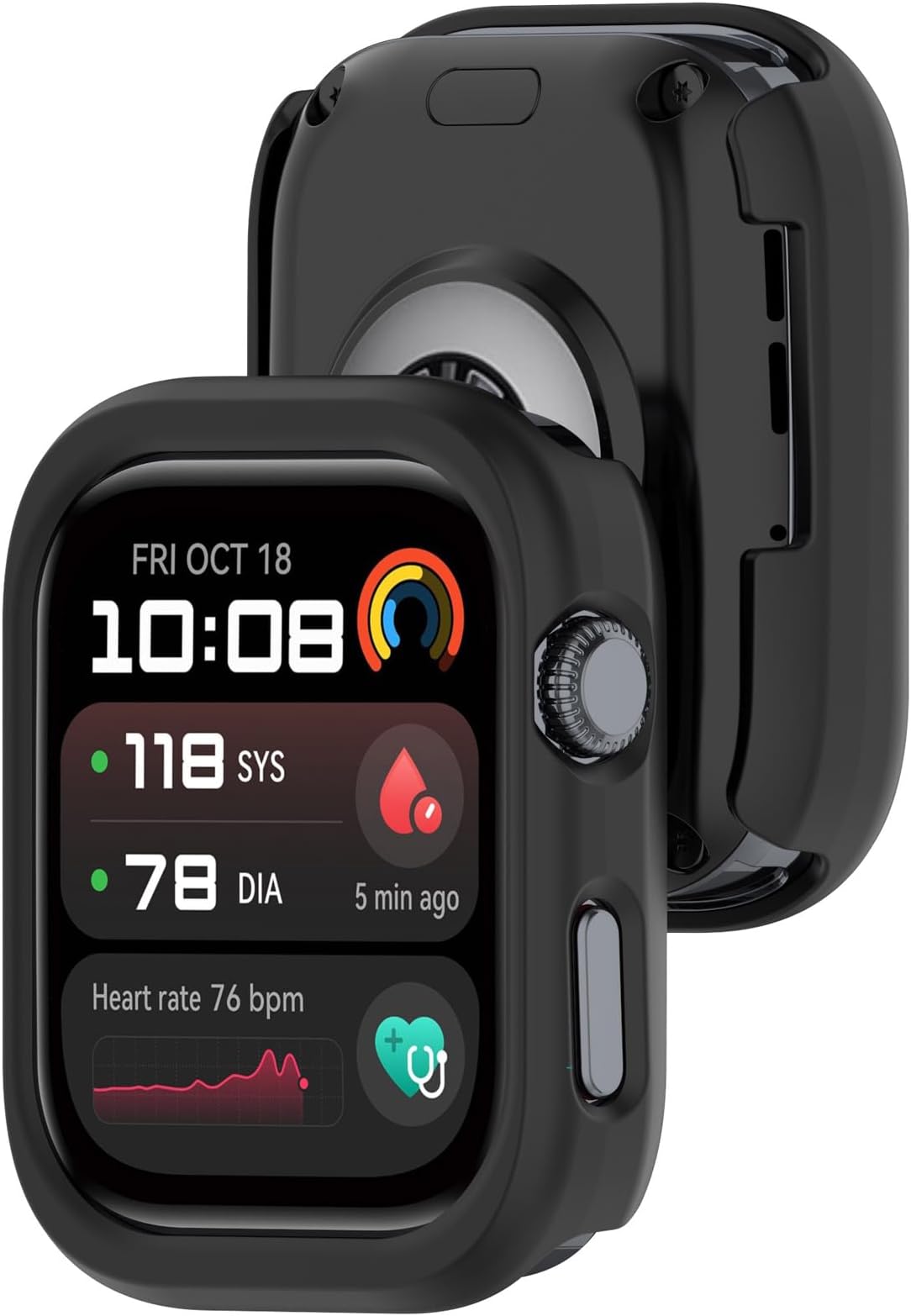 MOTONG Compatible with Huawei Watch D2 Case Cover - Full Coverage TPU Protective Case Cover Compatible with Huawei Watch D2(TPU Black)