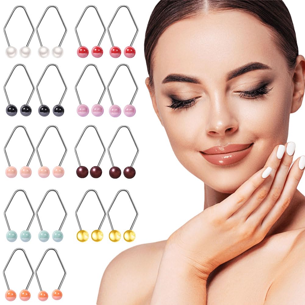 1 Pair Dimple Makers for Women Fashion Jewelry Dimple Trainer Natural Smile Exerciser Dimple Maker Face Jewelry Beauty Tools (1 Pair, White)