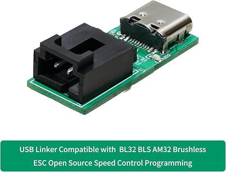 USB Linker Compatible with BL32 BLS AM32 Brushless ESC Open Source Speed Control Programming