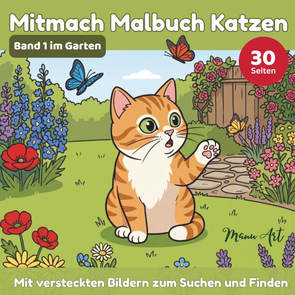 Mitmach Malbuch Katzen: Mit versteckten Bildern zum Suchen und Finden