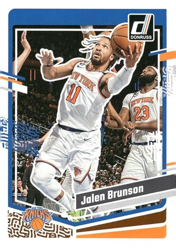 2023-24 DONRUSS #189 JALEN BRUNSON NEW YORK KNICKS BASKETBALL OFFICIAL TRADING CARD OF NBA