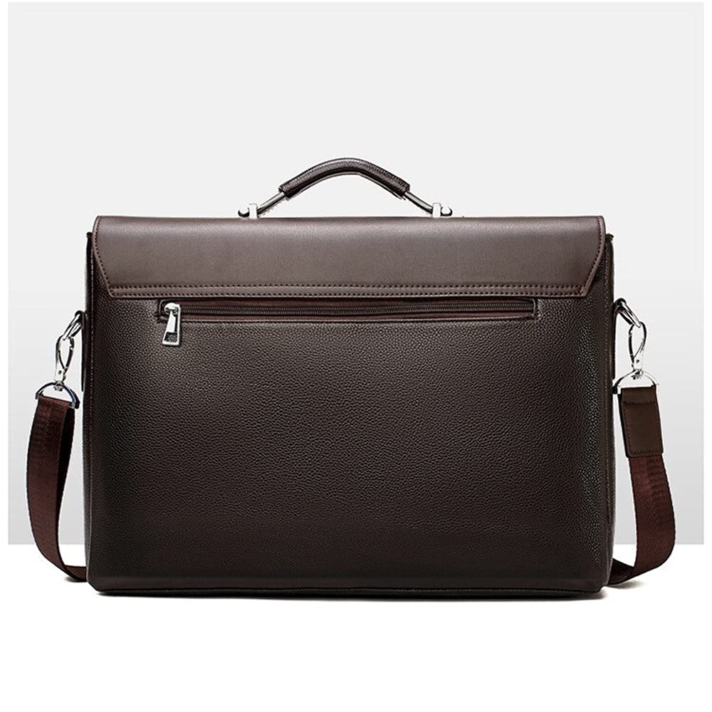 YSWPNA Zaino per laptop da uomo da affari borsa per laptop in pelle borsa  casual da uomo per avvocato borsa a tracolla da ufficio maschile (colore:  marrone) : Amazon.it: Informatica