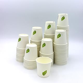 200 bicchieri monouso da caffè da asporto - bicchieri di cartone da 240 ml per servire caffè, tè, bevande calde e fredde, ideali per ogni tipo di celebrazione