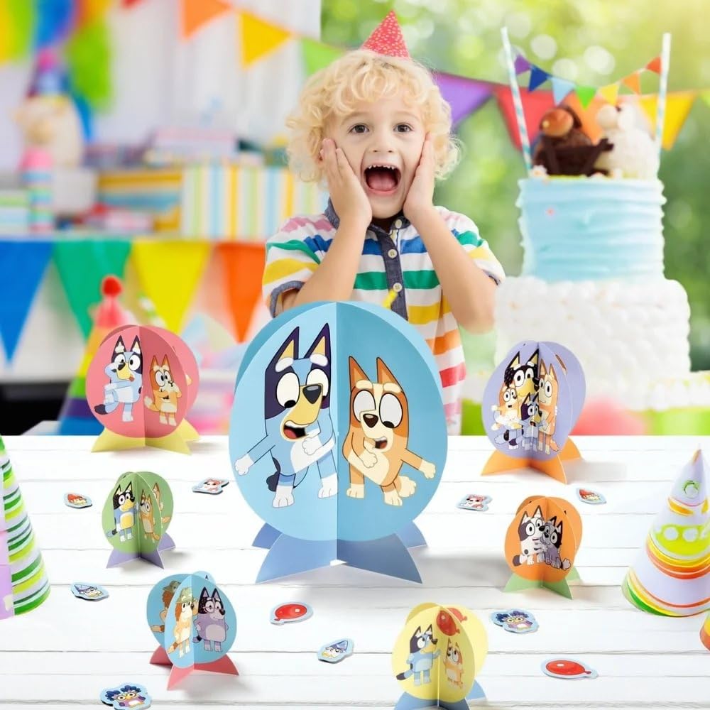 Snapklik.com : Bluey Table Centerpiece Kit - 27 Pc Set - High-Quality ...
