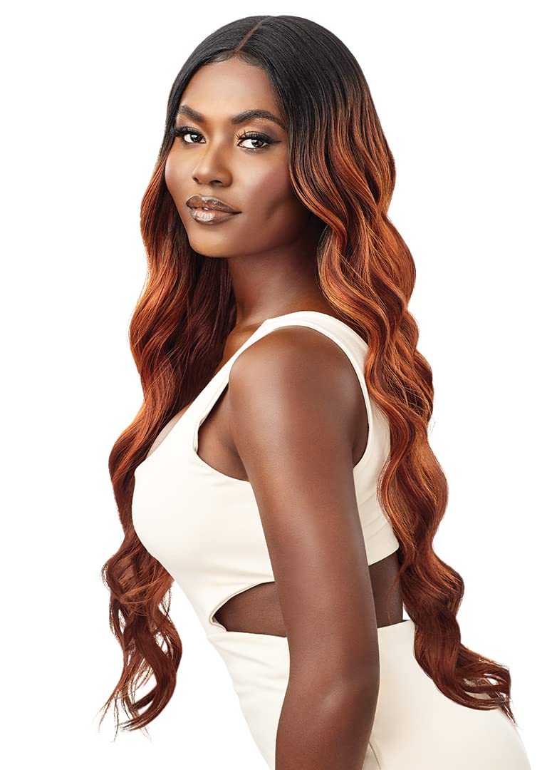 Amazon.com : Outre HD Lace Front Wig KAYA (DR Ginger Copper  display picture 1