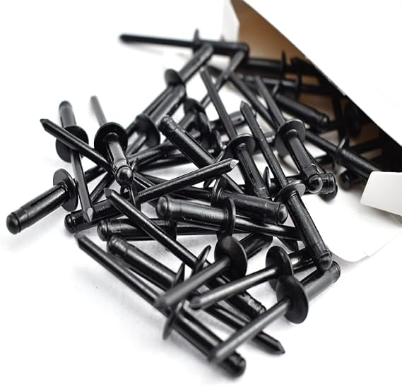 Aifeier ET 50 Pcs 3/16" x 5/8" Aluminum Blind Rivets Black