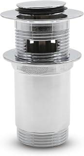 DOJA Barcelona | Valvula Click Clack | Pack 1 | 1 1/4" | Diámetro 37mm | Tapon Lavabo Click Clack | Valvula Desague Lavabo Click Clack | Recambio Tapon Valvula de Desague Ducha Click Clack