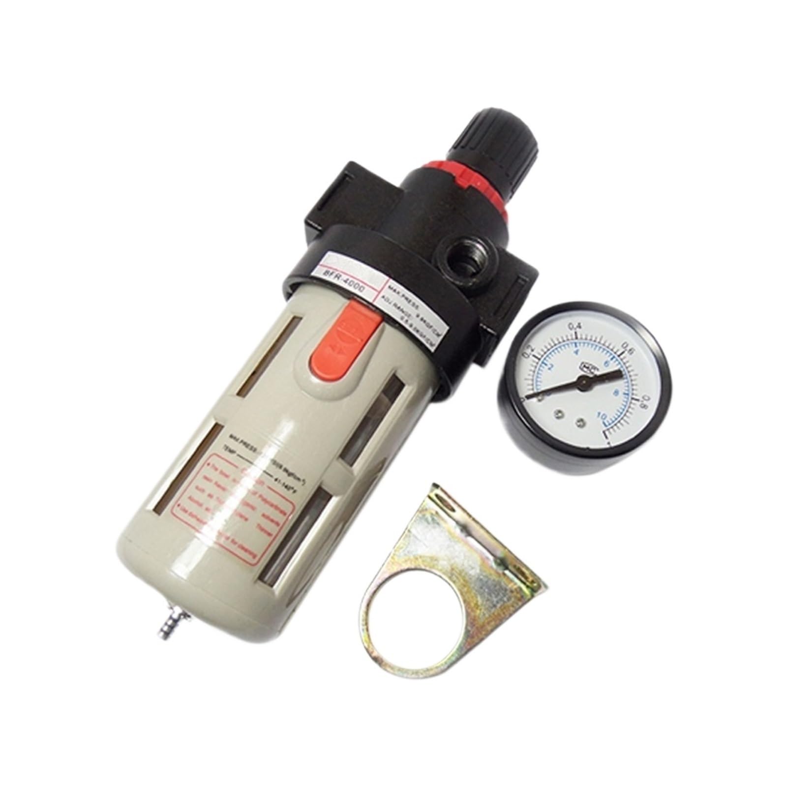 Jwvialel Bfr200 And Pc8-02 Bfr2000 3000 4000 Pneumatic Source Treatment Unit Air Filter Pressure Regulator Compressor With Gauge Oil Separator 1Pcs(Bfr200 And Pc8-02)