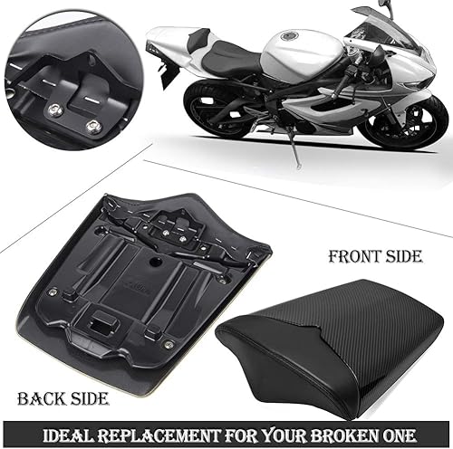 Miniatura 4 de FATExpress Cubierta trasera para asiento de pasajero trasero de motocicleta, cubierta trasera de carenado de motor ABS duro para Triumph Daytona 675