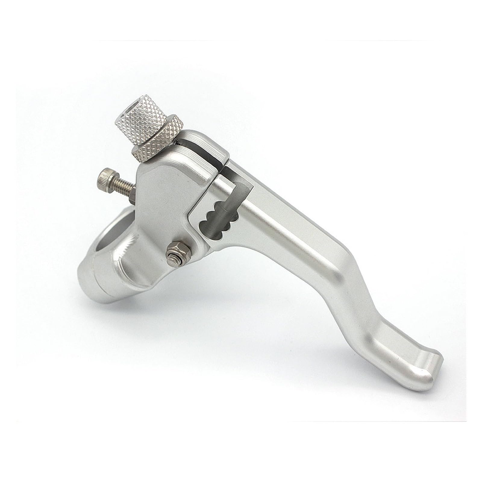 TINGYUS Motorbike Brake Lever 2024 CNC Short Stunt Clutch Lever Perch Assembly 7/8" 22mm Handlebar Fit for Dirt Pit Bike Street Sport(Silver)